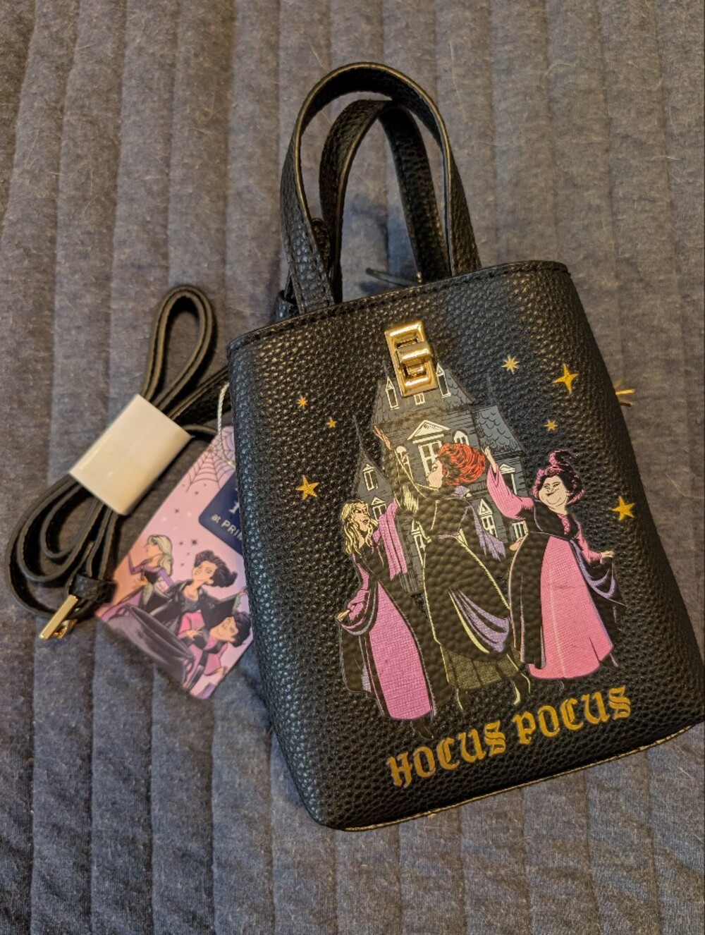 Hocus Pocus Faux Leather Mini Crossbody Bag Purse Sanderson Sisters